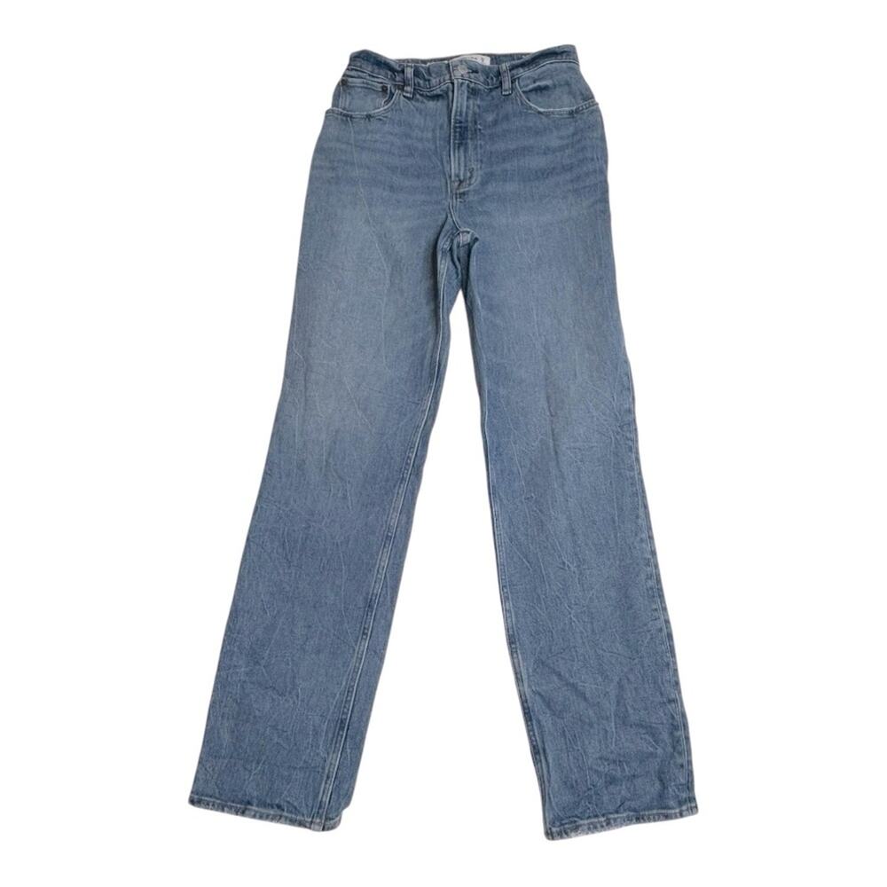 Abercrombie The 90’s Straight Ultra High Rise Curve Love Size 28/6